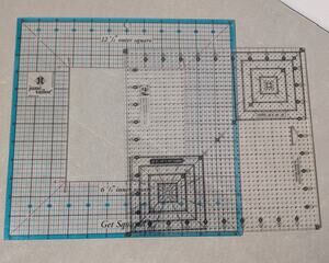 June Tailor Get Squared & EZ Quilting Is It Square Ruler Template Lot Set